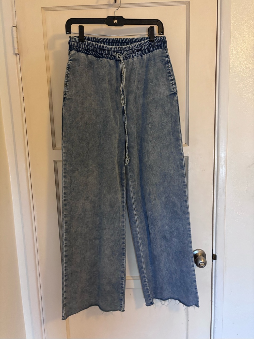 Cello Light Blue Wide Leg Denim Pants